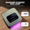Cross-Border Nail Phototherapy Machine 57Led Nail Baking Lamp Dryer Diamond Phototherapy Lamp Battery Nail Baking Lamp