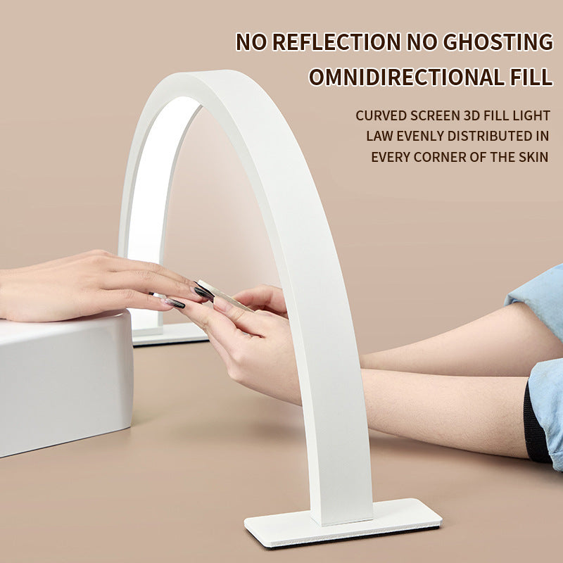 New U-shaped half-moon nail lamp LED desktop beauty light beauty beauty salon nail salon eye protection special lamp
