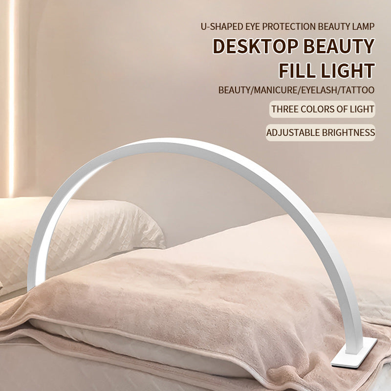New U-shaped half-moon nail lamp LED desktop beauty light beauty beauty salon nail salon eye protection special lamp