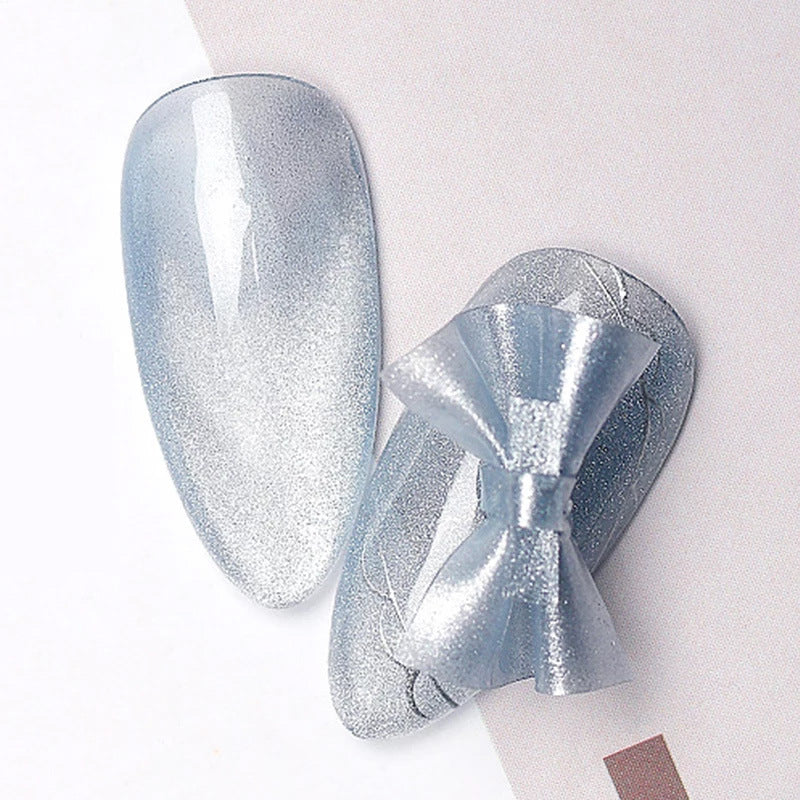 New Arrival Crystal Cat's Eye Nail Polish Glue Ice Silver White Wide Cat's Eye 2021 New Popular Smoothie Moonstone Cat's Eye Gel