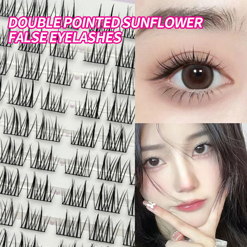 Manufacturer Customized Southeast Asia's Popular False Eyelashes, Glue-Free and Removal-Free, Natural Artificial Eyelashes, Single-Cluster Segmented Eyelashes